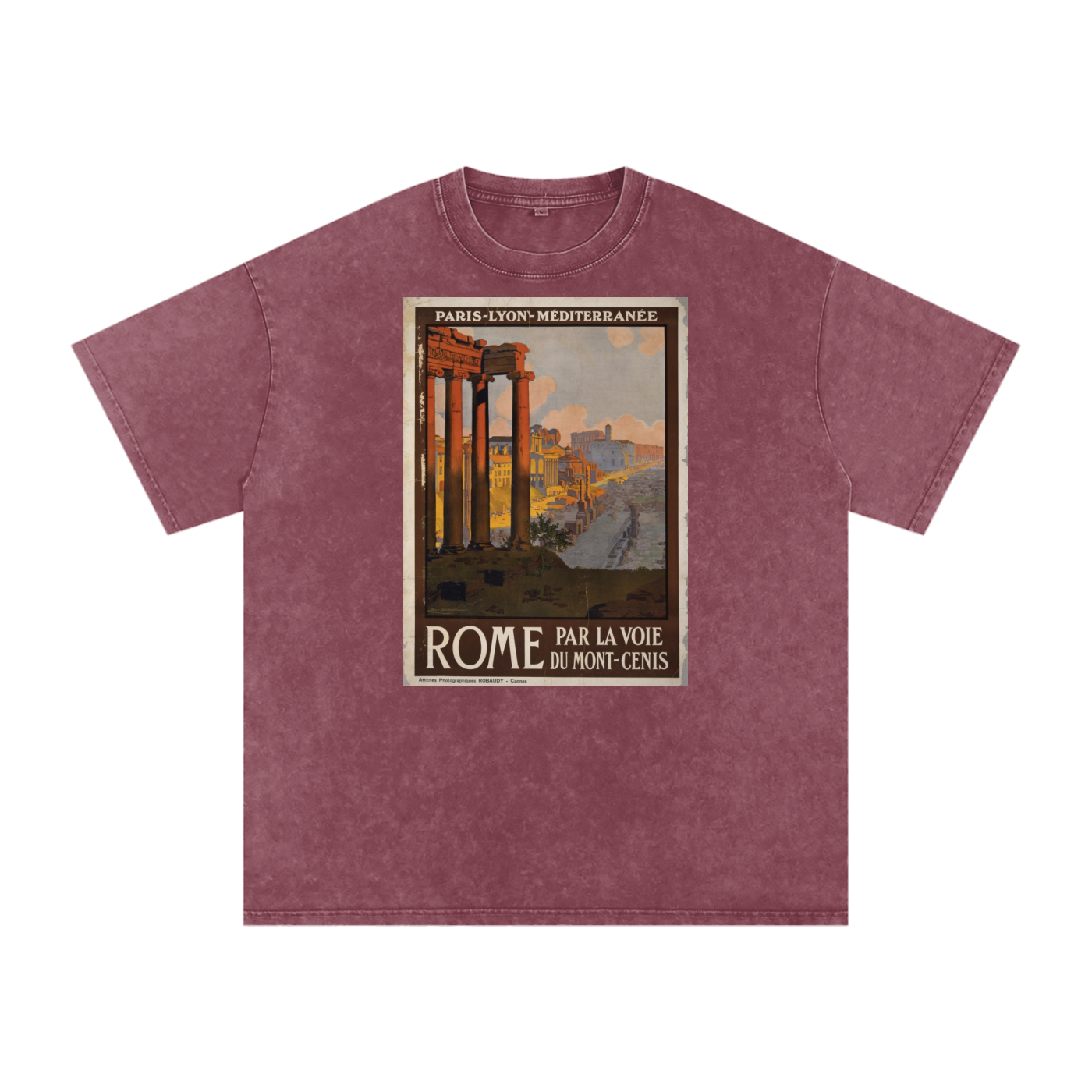Unisex Snow-washed Roman Vista Oversized T-Shirt – Mitsochi