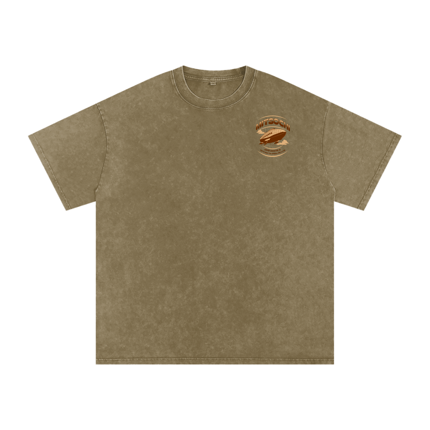 Unisex Snow-washed Sky Bound Sojourn Oversized T-Shirt