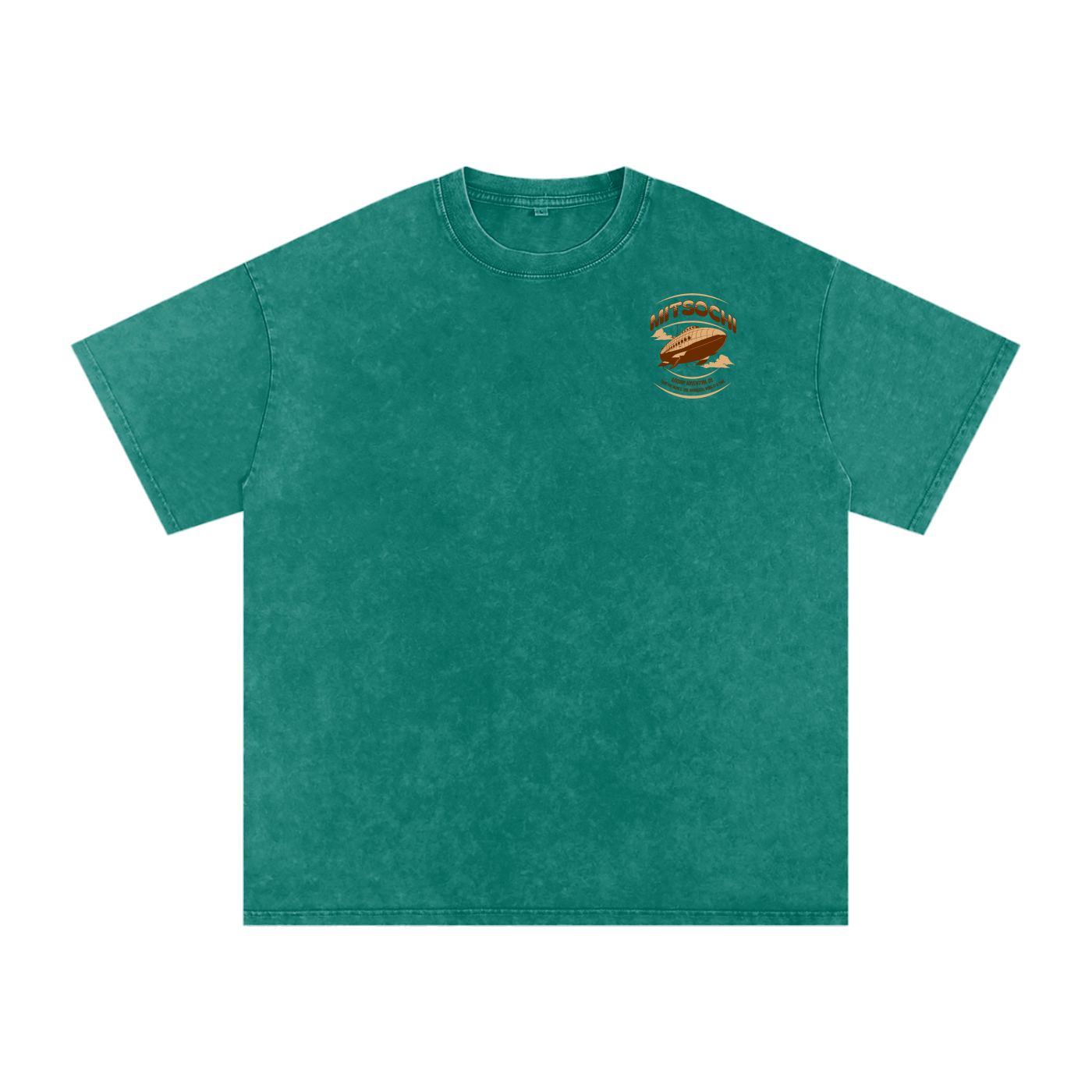 Unisex Snow-washed Sky Bound Sojourn Oversized T-Shirt