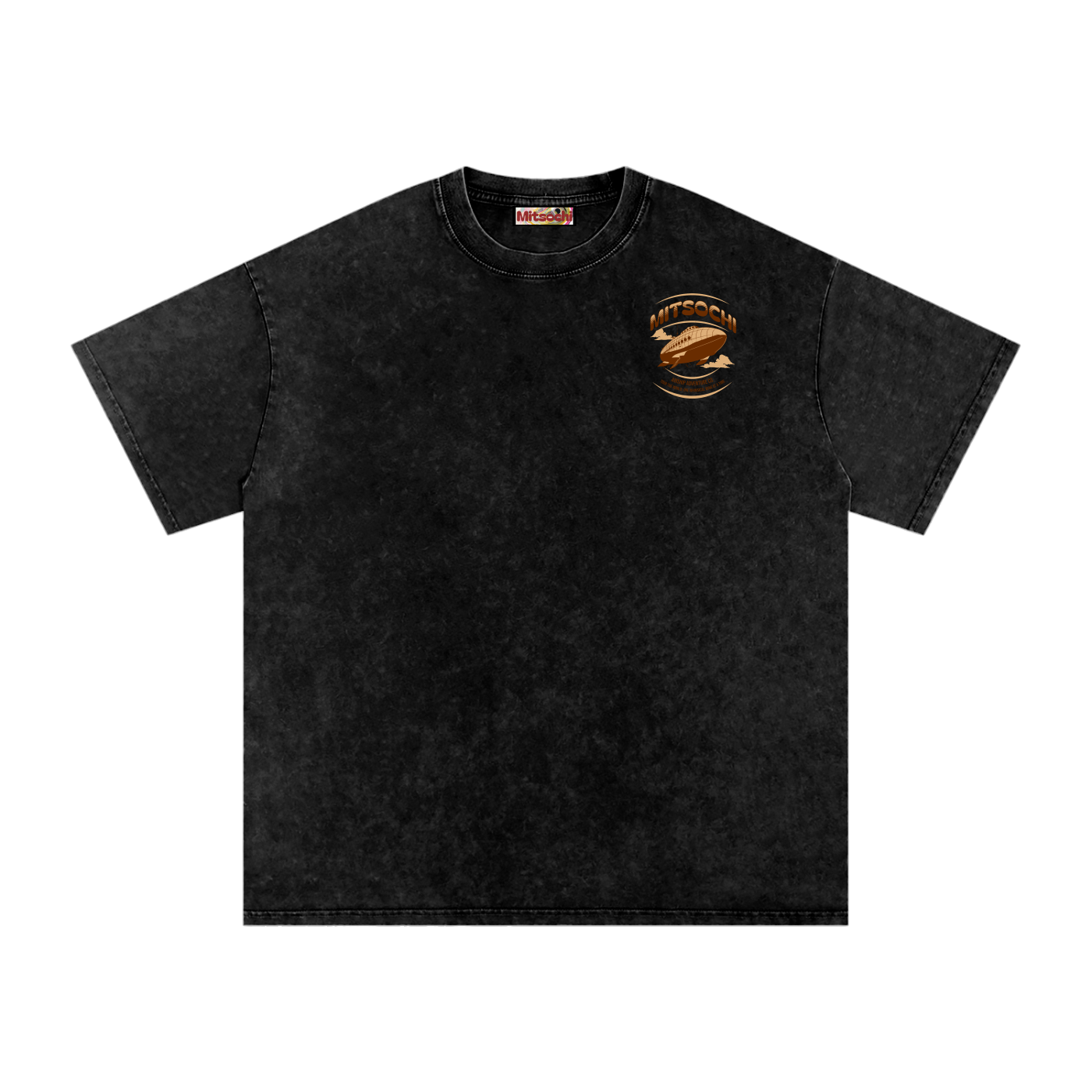 Unisex Snow-washed Sky Bound Sojourn Oversized T-Shirt