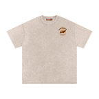 Unisex Snow-washed Sky Bound Sojourn Oversized T-Shirt