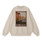 Unisex  Snow-washed Roman Vista Oversized Sweatshirt