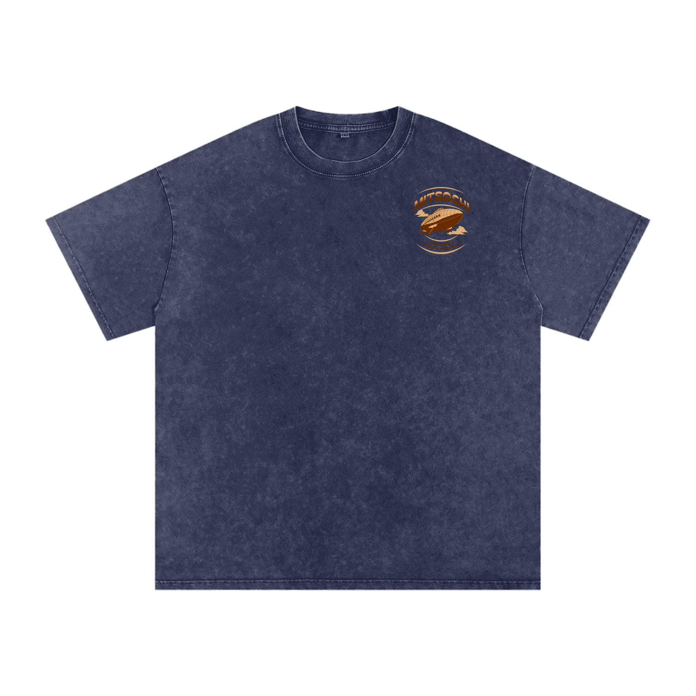 Unisex Snow-washed Sky Bound Sojourn Oversized T-Shirt