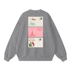 Unisex  Snow-washed Roman Vista Oversized Sweatshirt