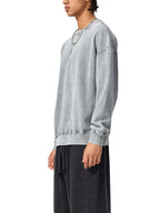Unisex  Snow-washed Roman Vista Oversized Sweatshirt
