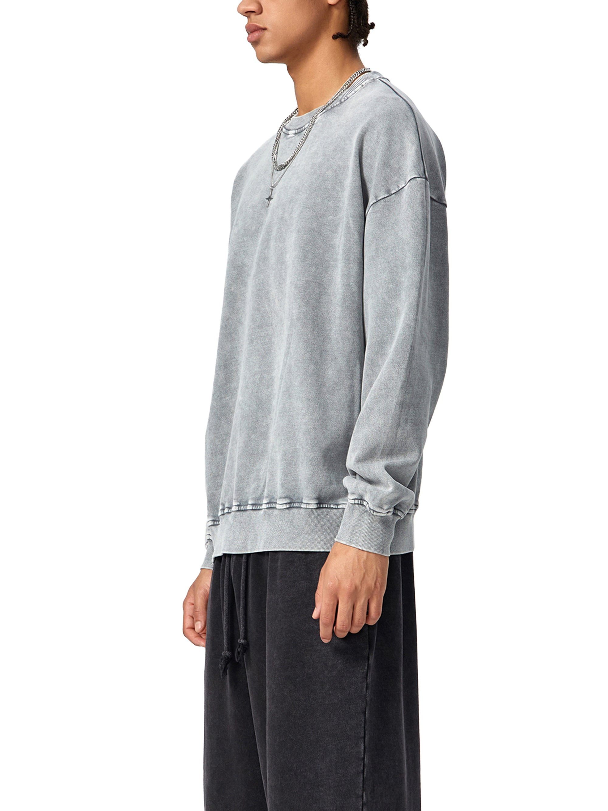 Unisex  Snow-washed Roman Vista Oversized Sweatshirt