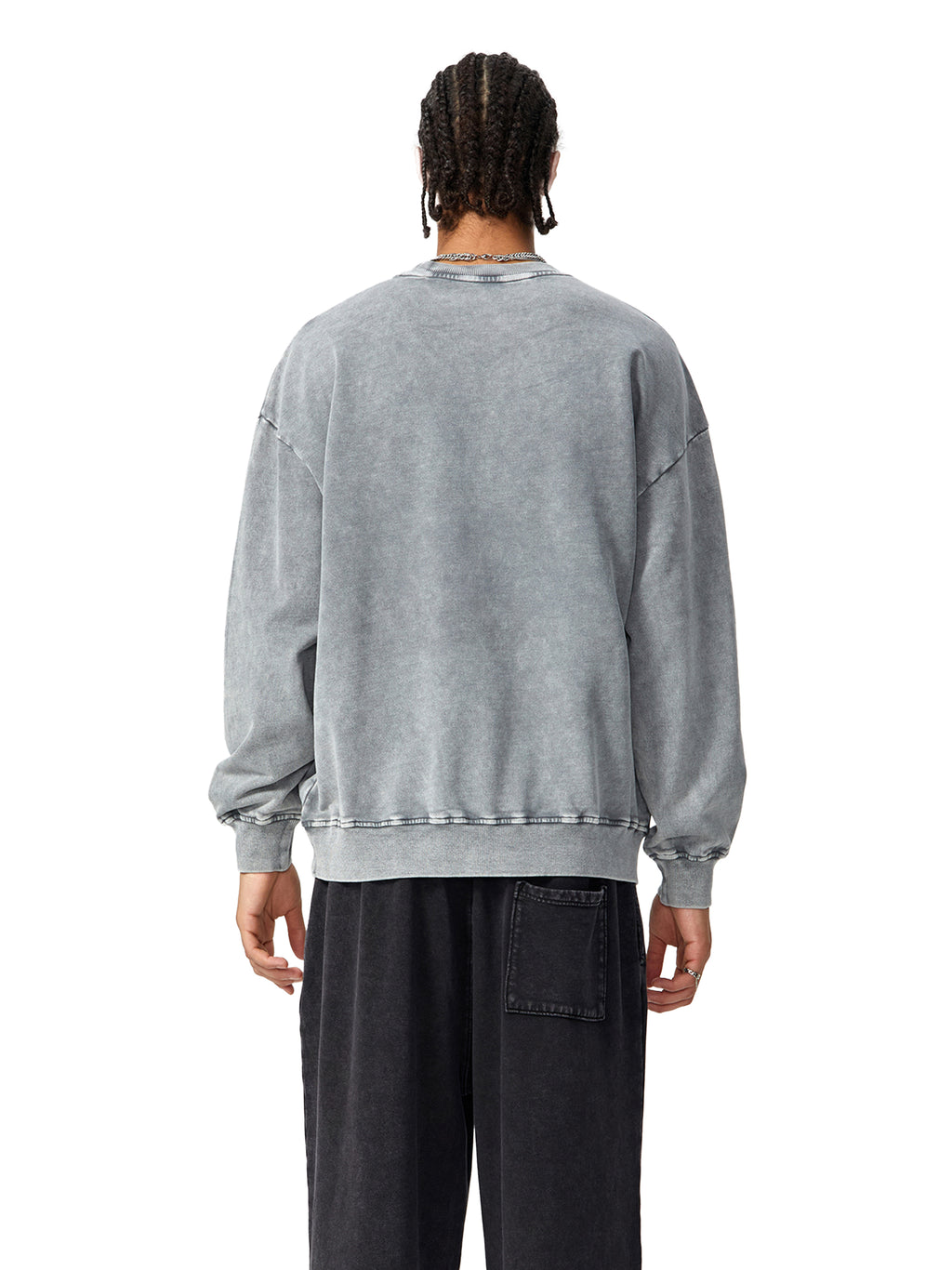Unisex  Snow-washed Roman Vista Oversized Sweatshirt