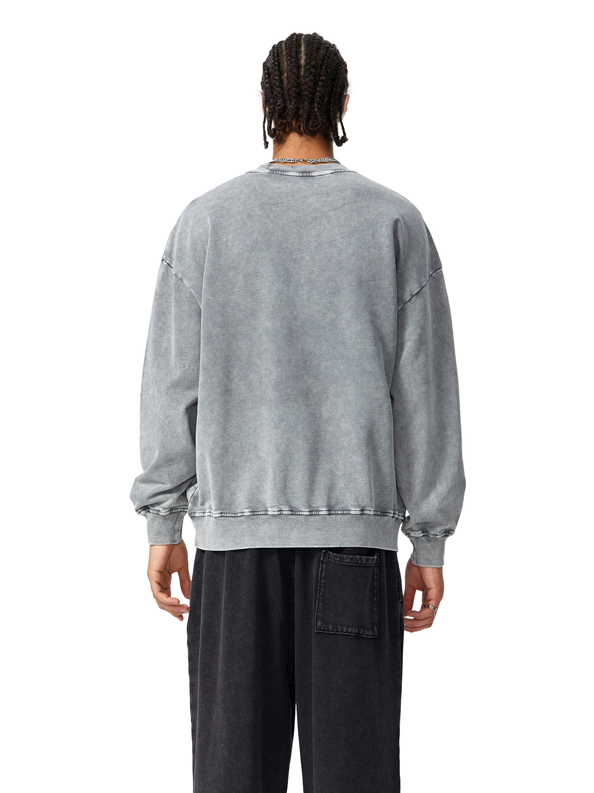 Unisex  Snow-washed Roman Vista Oversized Sweatshirt