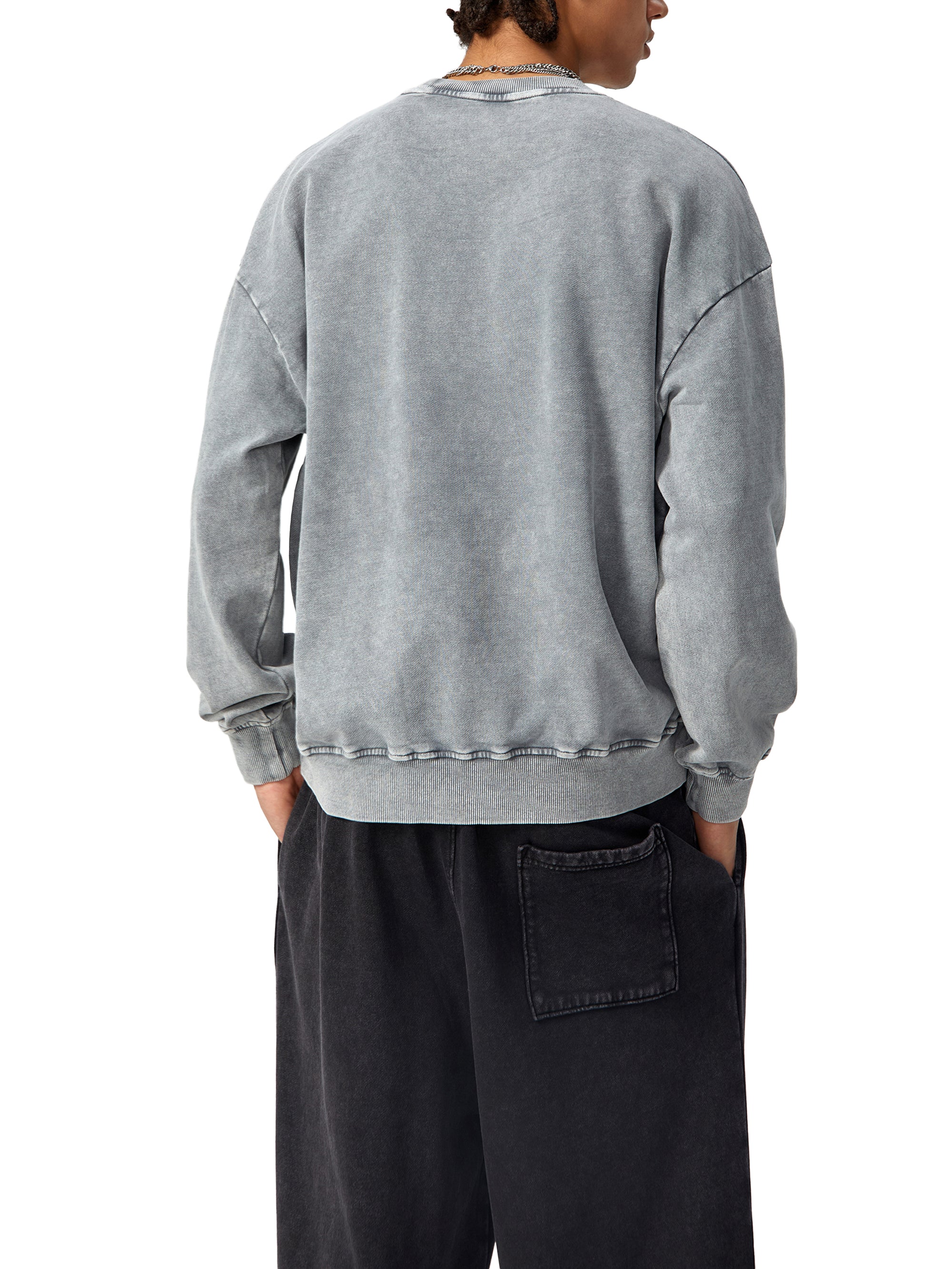 Unisex  Snow-washed Roman Vista Oversized Sweatshirt