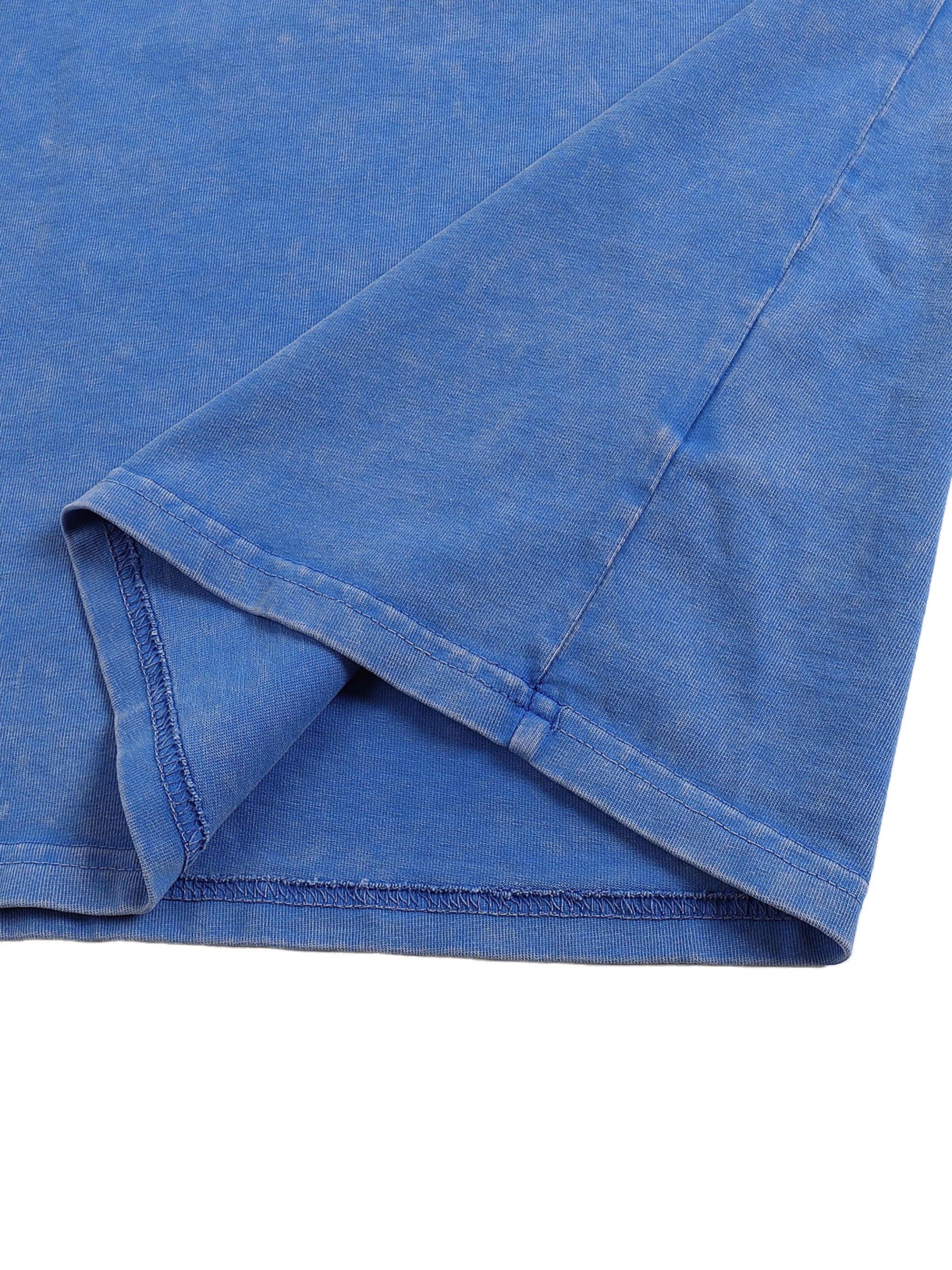 Unisex Snow-washed Sky Bound Sojourn Oversized T-Shirt