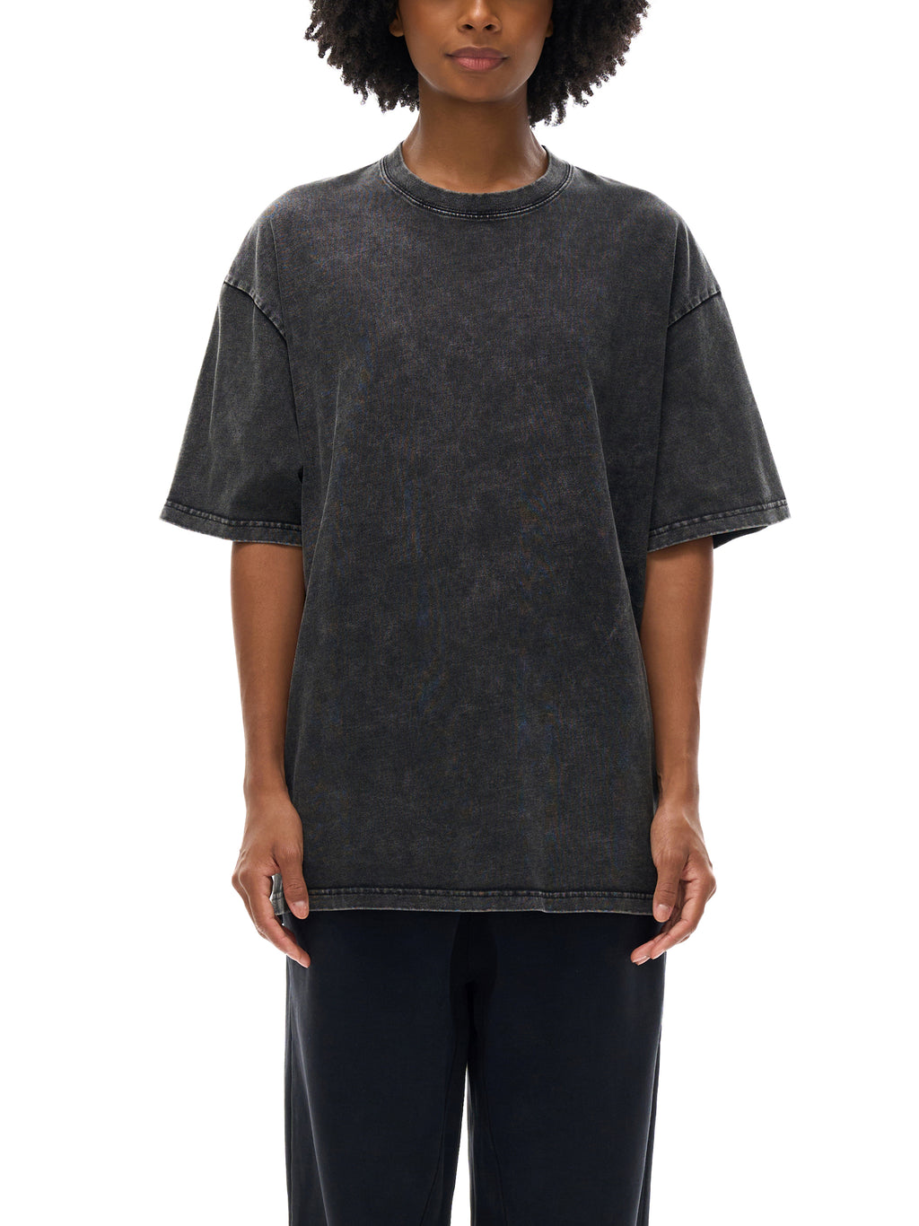 Unisex Snow-washed Sky Bound Sojourn Oversized T-Shirt