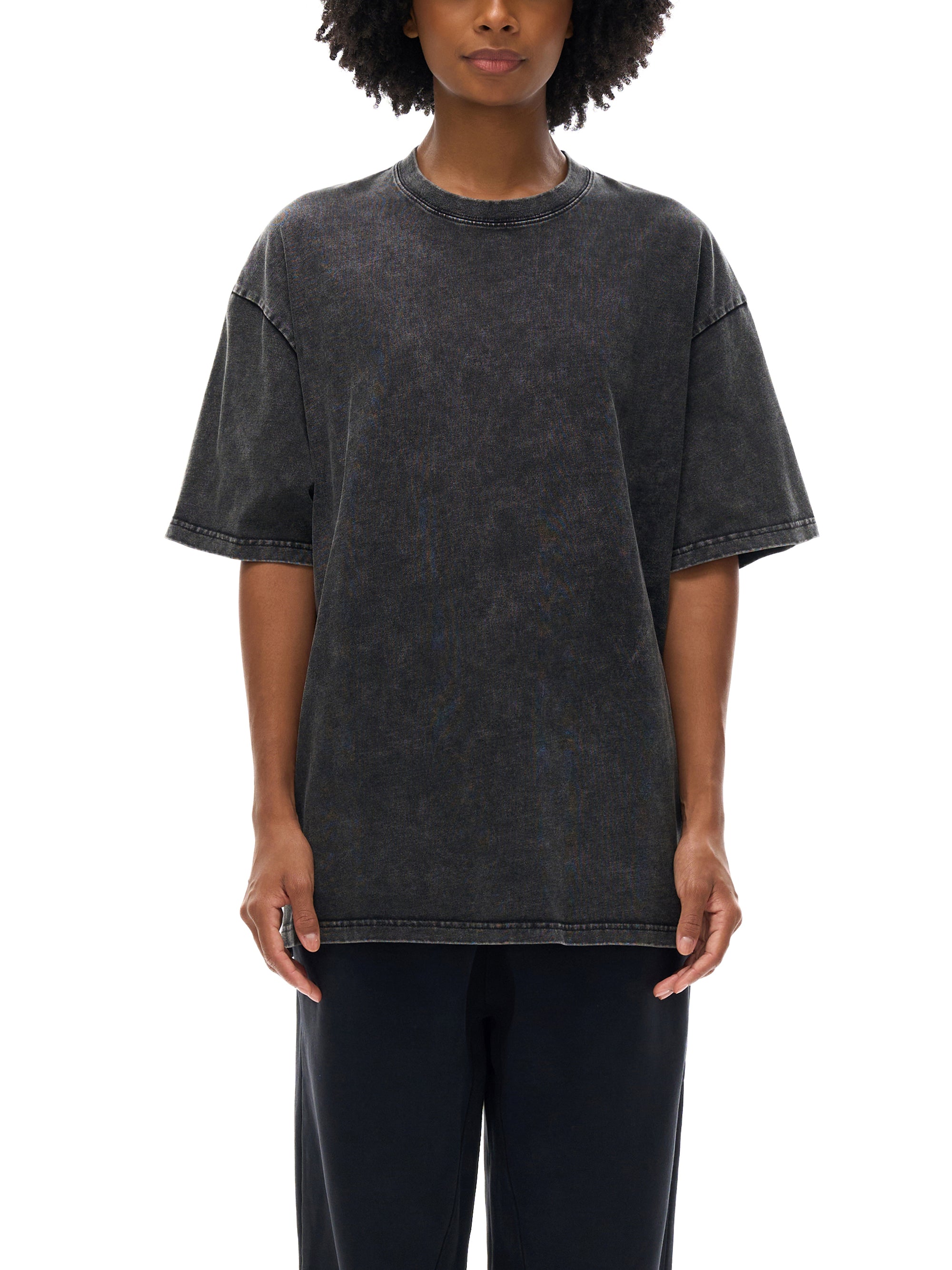 Unisex Snow-washed Sky Bound Sojourn Oversized T-Shirt