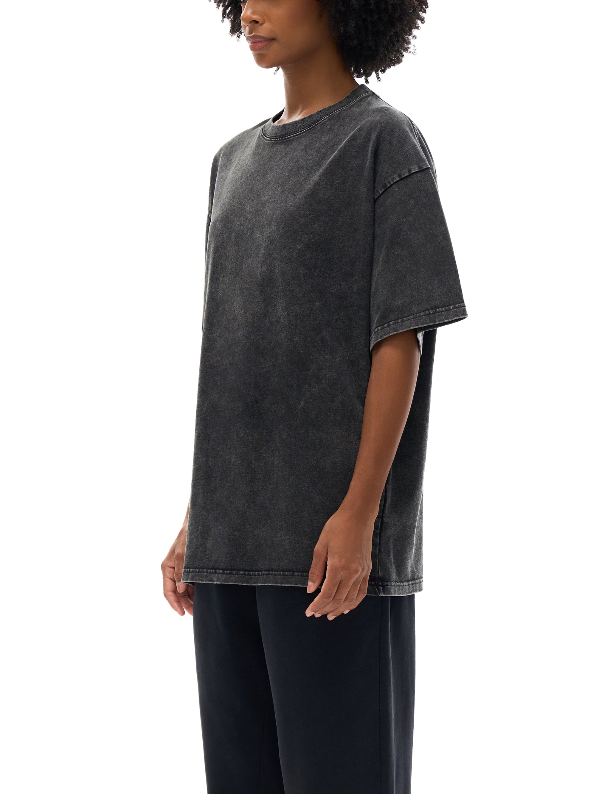 Unisex Snow-washed Sky Bound Sojourn Oversized T-Shirt