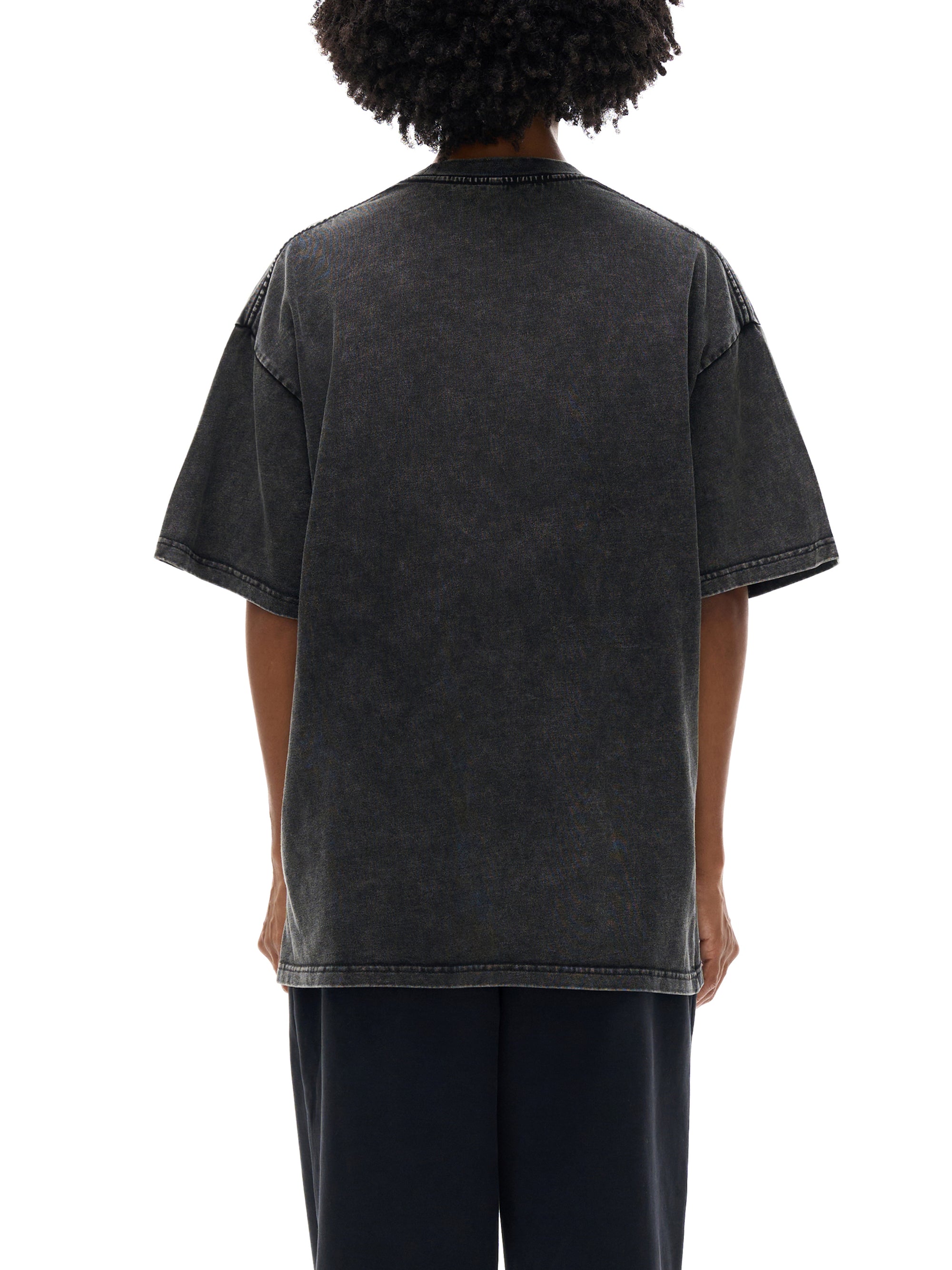 Unisex Snow-washed Sky Bound Sojourn Oversized T-Shirt