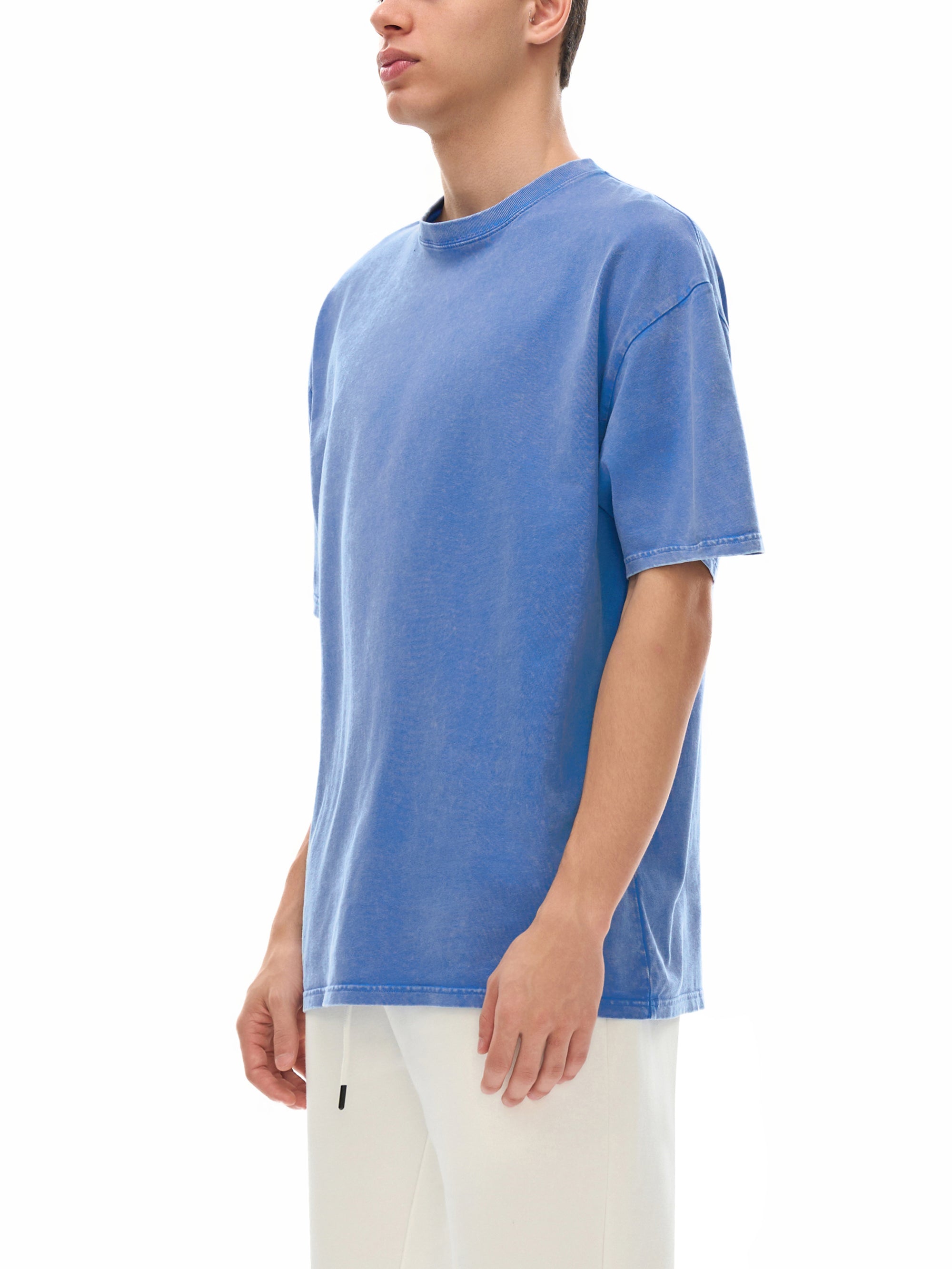 Unisex Snow-washed Sky Bound Sojourn Oversized T-Shirt