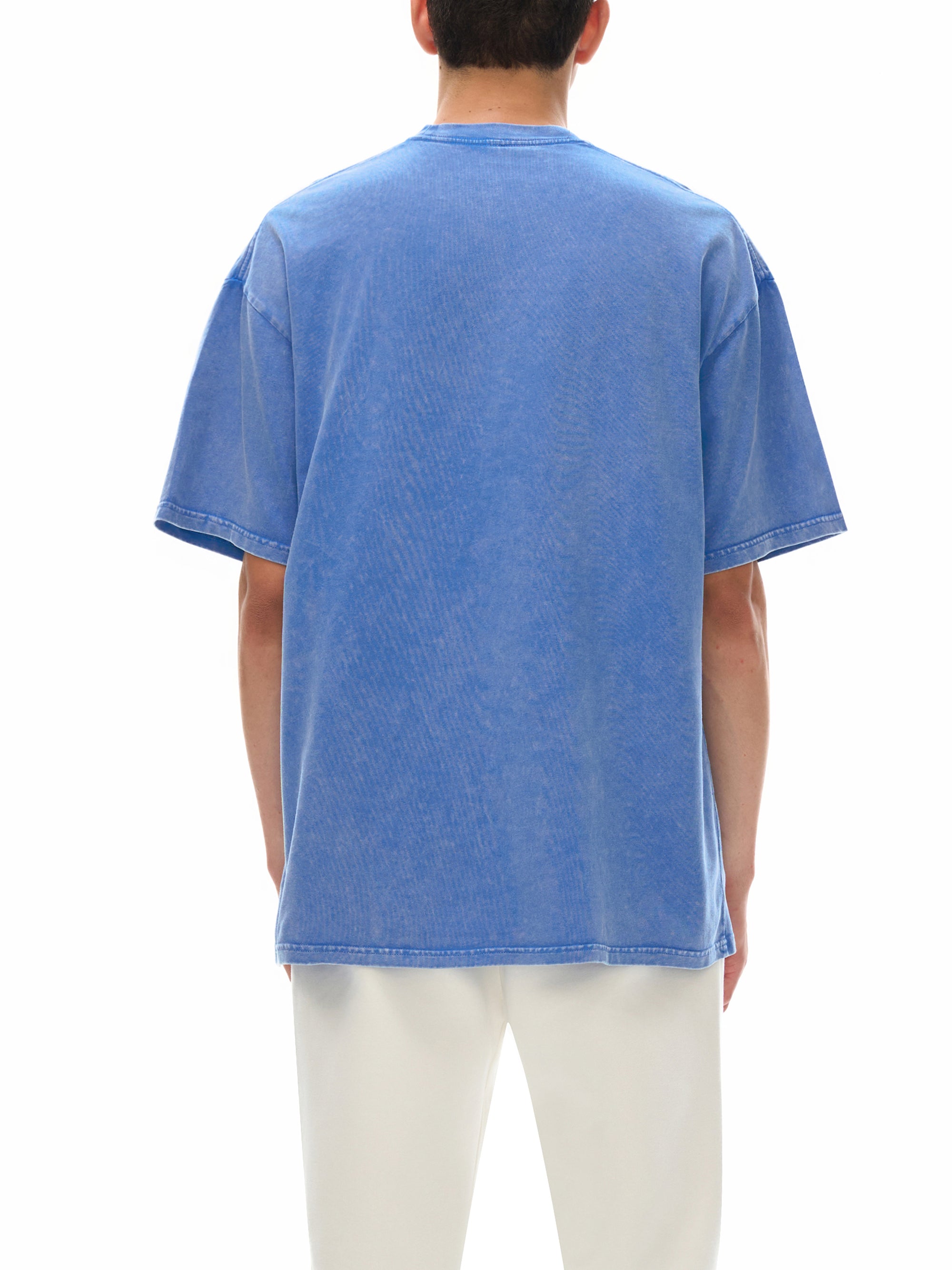 Unisex Snow-washed Sky Bound Sojourn Oversized T-Shirt