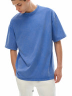 Unisex Snow-washed Golden Tranquility Oversized T-Shirt